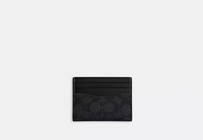 Coach Outlet Slim Id Card Case In Signature Canvas In Multi