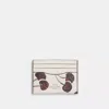 Coach Outlet Slim Id Card Case With Cherry Print In Neutral