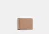 Coach Outlet Slim Money Clip Billfold Wallet In Beige