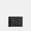 Coach Outlet Slim Money Clip Billfold Wallet In Black