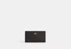 Coach Outlet Slim Zip Wallet In Signature Canvas In Beige
