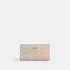 Coach Outlet Slim Zip Wallet In Signature Canvas In Multi