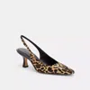 Coach Outlet Slingback Heel With Leopard Print In Neutral