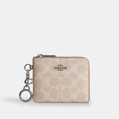 Coach Outlet Small Corner Zip Wallet In Signature Canvas