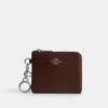Coach Outlet Small Corner Zip Wallet In Brown
