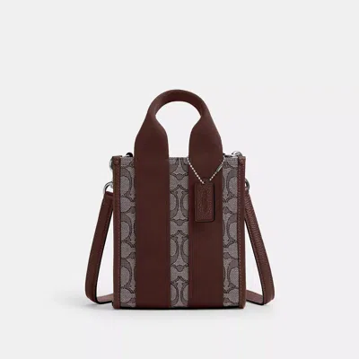 Coach Outlet Smith Mini Tote Bag In Signature Jacquard In Multi