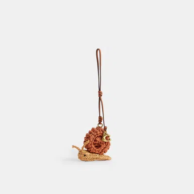 Coach Outlet Snail Bag Charm In Brass
