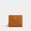Coach Outlet Snap Wallet In Gold/brown