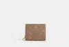 Coach Outlet Snap Wallet In Signature Canvas In Brown
