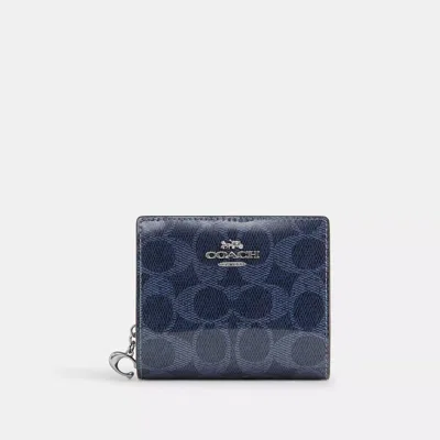 Coach Outlet Snap Wallet In Signature Canvas In Multi