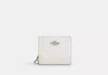 Coach Outlet Snap Wallet In Signature Canvas In White