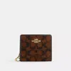 Coach Outlet Snap Wallet In Signature Chenille In Brown