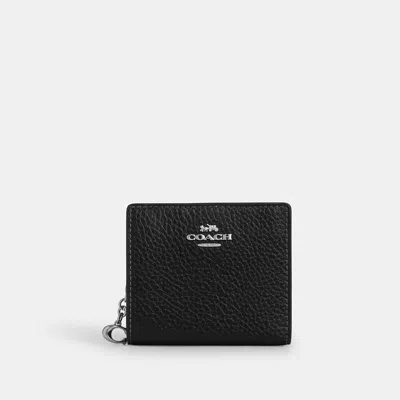 Coach Outlet Snap Wallet In Silver