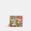 COACH OUTLET SNAP WALLET WITH FLORAL PRINT