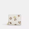 Coach Outlet Snap Wallet With Shell Print In White