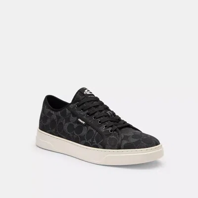 Coach Outlet Sneaker In Signature Denim In Black