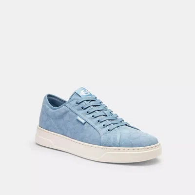 Coach Outlet Sneaker In Signature Jacquard In Silver