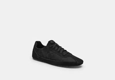 Coach Outlet Soft Sneaker In Signature Nylon In Black