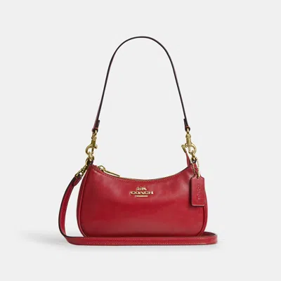 Coach Outlet Soft Teri Mini Crossbody Bag In Gold/poppy