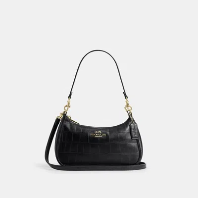 Coach Outlet Soft Teri Shoulder Bag In Gold/black