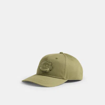 Coach Outlet Soho Flat Brim Baseball Hat In Olive