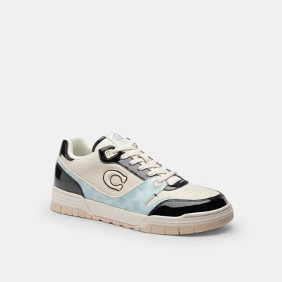 Coach Outlet Soho Sneaker With Patent Signature In Sea Mist/black