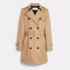 Coach Outlet Solid Mid Trench In Multi