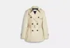 Coach Outlet Solid Short Trench In Beige