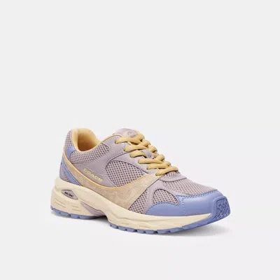 Coach Outlet Sport Sneaker With Signature Canvas In Blue