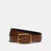 Coach Outlet Square Roller Buckle Cut To Size Reversible Belt, 38 Mm In Brown