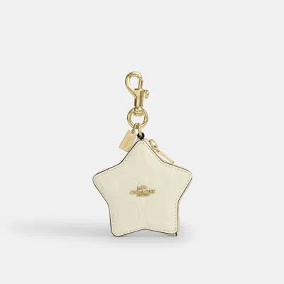 Coach Outlet Star Bag Charm In Signature Leather