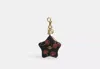 Coach Outlet Star Bag Charm With Cherry Print In Black