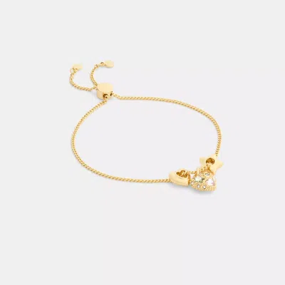 Coach Outlet Stars And Hearts Rondell Slider Bracelet In Gold