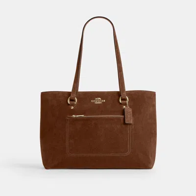 Coach Outlet Station Tote Bag In Brown