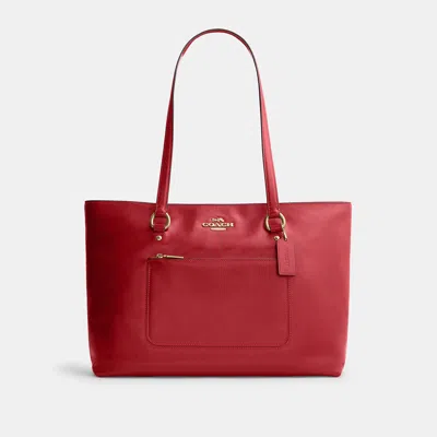 Coach Outlet Station Tote Bag In Gold/poppy