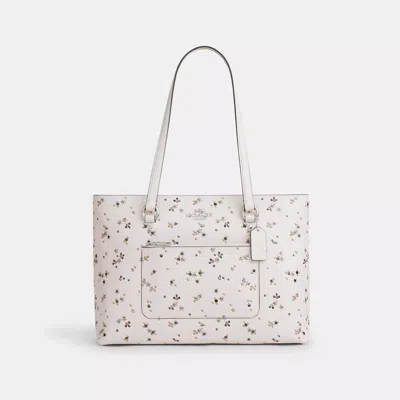 Coach Outlet Station Tote Bag With Star Print In White