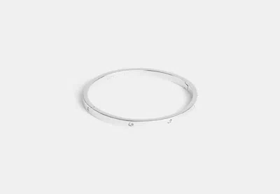 Coach Outlet Stone Hinged Bangle In Grey