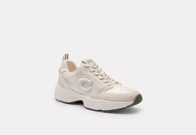 Coach Outlet Strider Sneaker In Signature Canvas In White