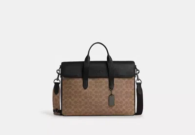 Coach Outlet Sullivan Portfolio Brief In Signature Canvas In Multi