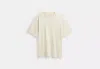 Coach Outlet T-shirt In Organic Cotton In Beige