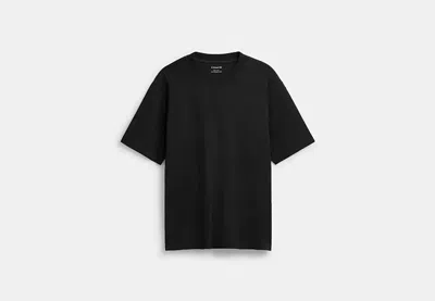 Coach Outlet T-shirt In Organic Cotton In Black