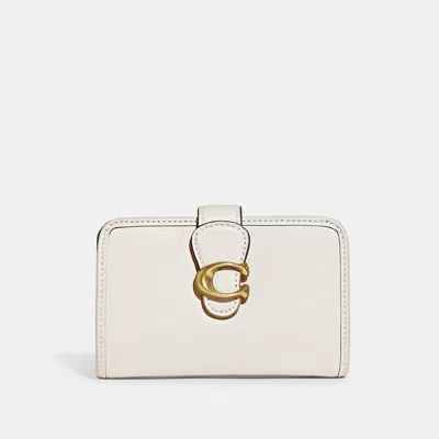 Coach Outlet Tabby Medium Wallet In Brass/chalk