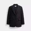 Coach Outlet Tailored Wool Jacket In Black
