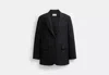 Coach Outlet Tailored Wool Jacket In Black
