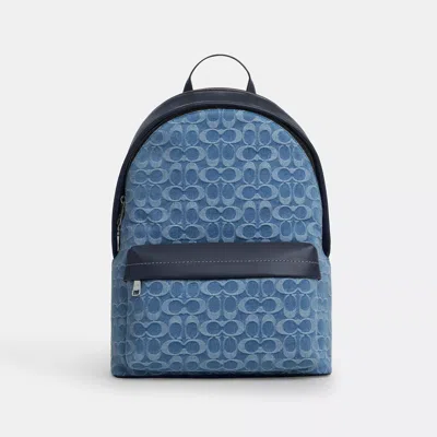 Coach Outlet Taylor Backpack In Signature Denim In Multi