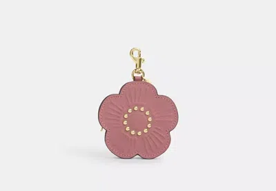 Coach Outlet Tea Rose Bag Charm In Brown