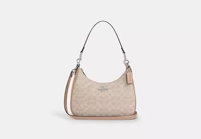 Coach Outlet Teri Hobo Bag In Signature Canvas In Beige