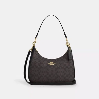 COACH OUTLET TERI HOBO BAG IN SIGNATURE CANVAS