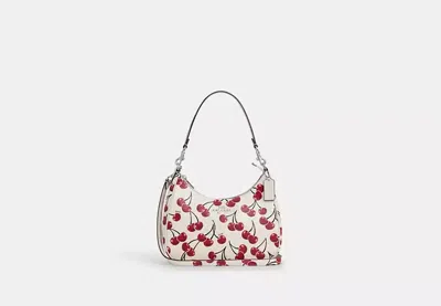 Coach Outlet Teri Hobo Bag With Cherry Print In White/multi
