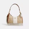 COACH OUTLET TERI HOBO IN SIGNATURE CANVAS WITH STRIPE